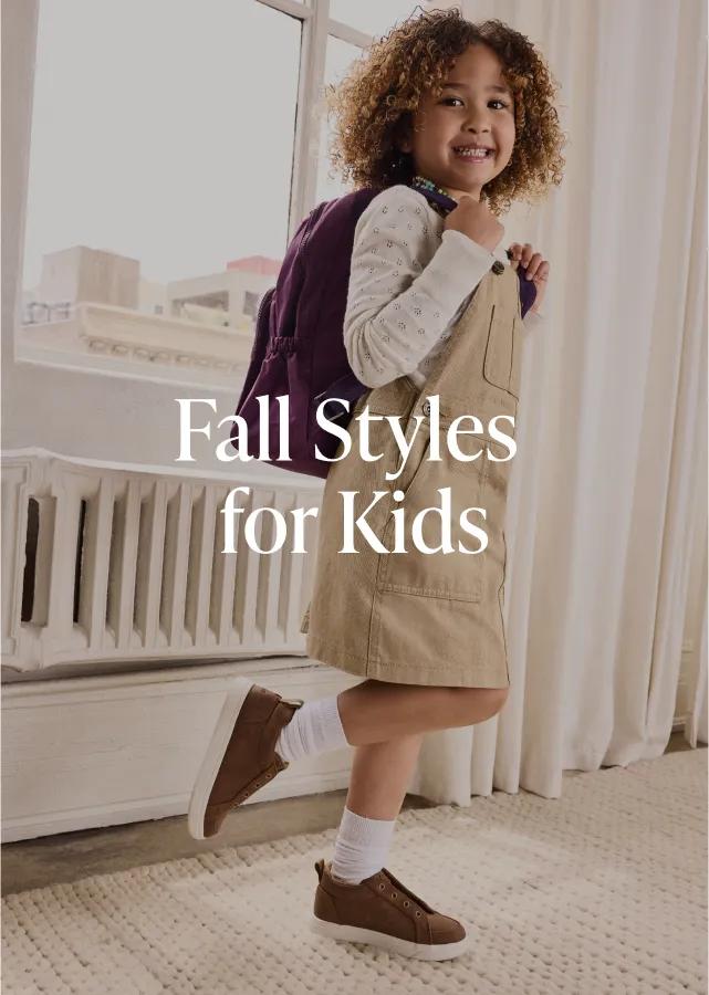 Back to School Shop. Shop Now. Cruz Double Strap Kids Sneaker in toffee microsuede shown.